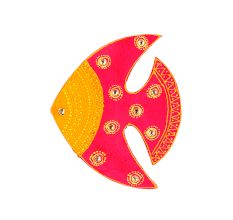 Handmade Folk Fish Fridge Magnet Kitchen Decor